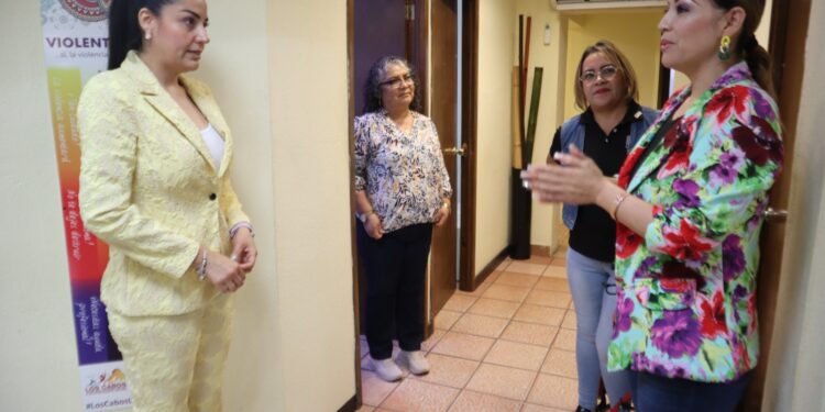 La nueva titular de la Presidencia Honoraria en funciones por Ministerio de Ley, visitó este miércoles 24 de abril las instalaciones de DIF en San José del Cabo.