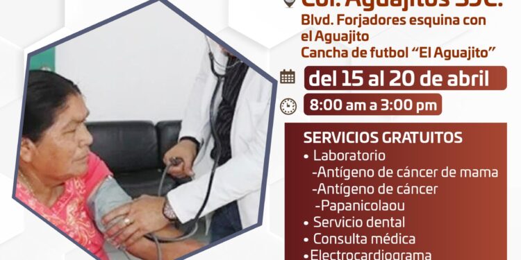 Las Brigadas Médicas continuarán ofreciendo los servicios en la cancha de futbol de la colonia Aguajitos en San José del Cabo del 15 al 20 de abril