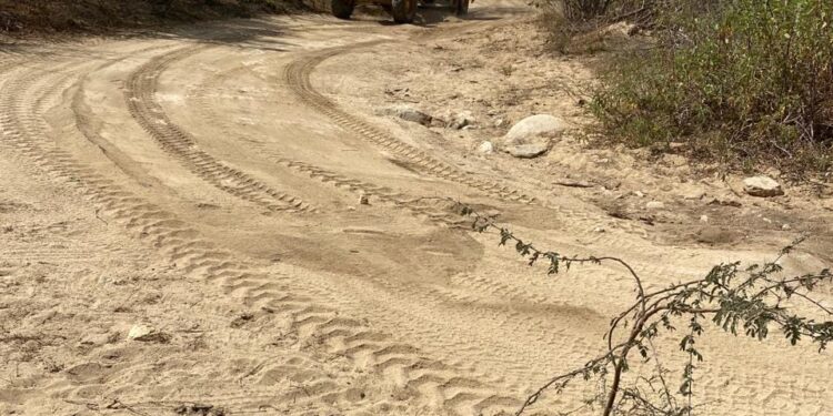 Se están llevando a cabo trabajos de mantenimiento y mejora en los caminos que conectan las rancherías