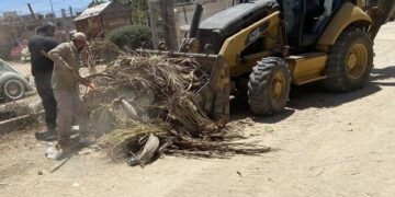 Continúa con las acciones de limpieza en las diversas calles del municipio