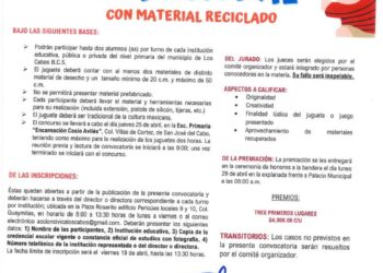 Es momento de echar a volar la imaginación y creatividad para participar por uno de los tres premios que el Gobierno de Los Cabos a través de la Dirección Municipal de Educación estará entregando