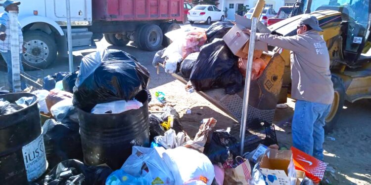 Desde las 07:00 de la mañana el personal de Servicios Públicos distribuye las tareas para dar cobertura a los trabajos de limpieza y mantenimiento en la delegación de Cabo San Lucas