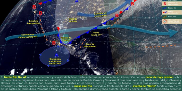 Cambio de temperatura de frío a calor que se experimenta en la región