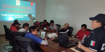 Policía Preventiva y Tránsito Municipal, impartió un curso de educación vial y prevención de accidentes