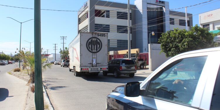 Llega a la Junta Local de BCS el Camión con Listados Nominativos para Elecciones del 2 de Junio