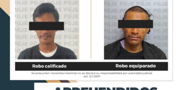 APREHENDE PGJE A DOS PERSONAS