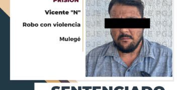 EN JUICIO ORAL PGJE OBTIENE SENTENCIA DE MÁS DE 3 AÑOS DE PRISIÓN PARA RESPONSABLE DE ROBO CON VIOLENCIA EN SANTA ROSALÍA