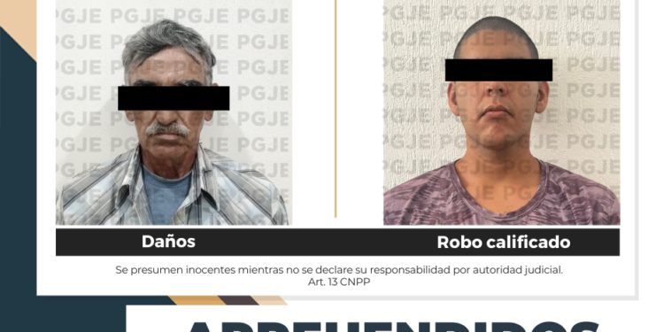 APREHENDE PGJE A DOS PERSONAS