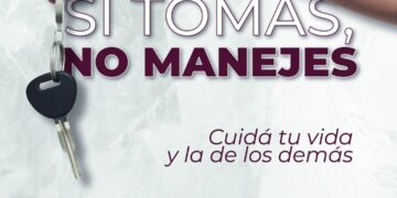 Campaña de concientización sobre los peligros de ingerir alcohol y conducir un vehículo motorizado