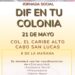 Jornada de asistencia social denominada “DIF en Tu Colonia”