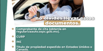 REPUVE INVITA A PROPIETARIOS DE AUTOS DE PROCEDENCIA EXTRANJERA A REALIZAR TRÁMITE DE REGULARIZACIÓN