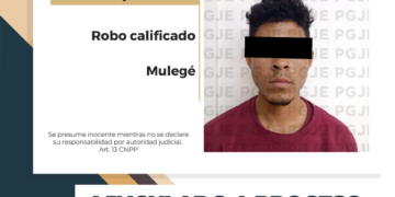 OBTIENE PGJE VINCULACIÓN A PROCESO POR ROBO CALIFICADO EN MULEGÉ 
