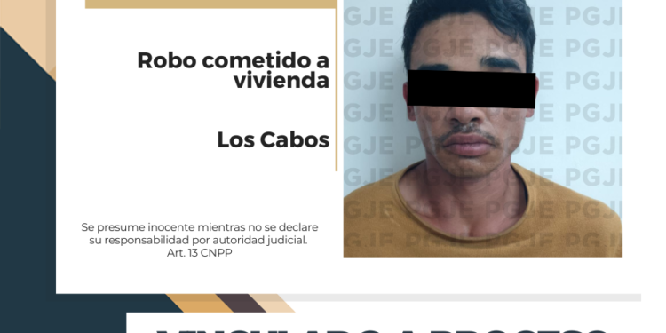 POR ROBO A CASA HABITACIÓN OSMAR N QUEDA VINCULADO A PROCESO EN CABO SAN LUCAS