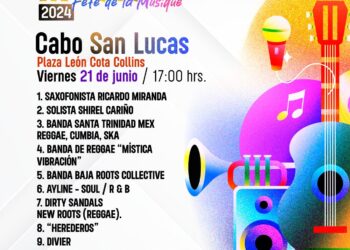 Ofrecerá el evento anual denominado “Fiesta de la Música”,que este año se extiende a la delegación de Cabo San Lucas