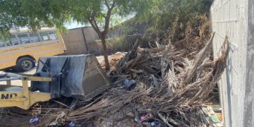 Continúan trabajando en el retiro de basura en las escuelas, centros de salud y hospitales del municipio de Los Cabos