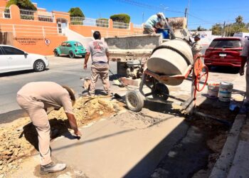 El Organismo Operador Municipal del Sistema de Agua Potable, Alcantarillado y Saneamiento de Los Cabos, da seguimiento a la rehabilitación de las calles