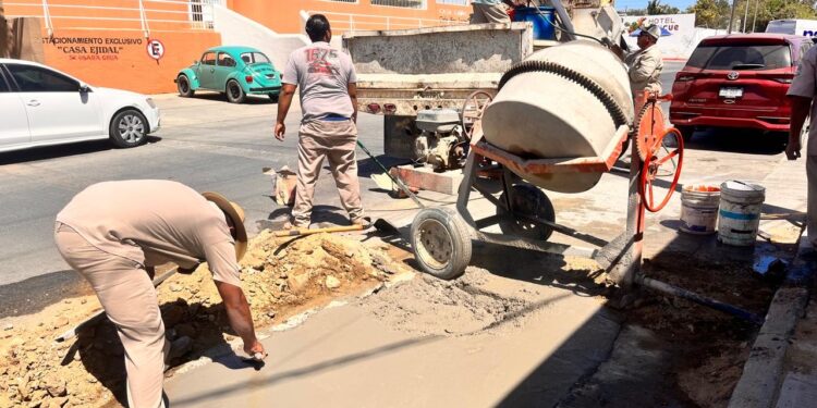 El Organismo Operador Municipal del Sistema de Agua Potable, Alcantarillado y Saneamiento de Los Cabos, da seguimiento a la rehabilitación de las calles