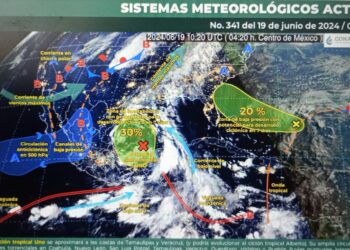 Temperaturas que alcanzarán hasta los 37 grados centígrados (°C) en la delegación de Santiago