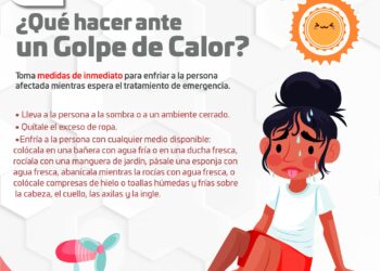 La Dirección Municipal de Salud reitera la importancia de estar alerta ante los síntomas de un golpe de calor