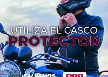 Uso del casco correctamente ajustado puede salvar la vida en caso de cualquier eventualidad en el camino