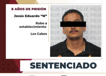 SENTENCIADO A 8 AÑOS DE PRISIÓN POR ROBO CON VIOLENCIA EN CABO SAN LUCAS