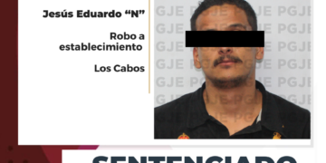SENTENCIADO A 8 AÑOS DE PRISIÓN POR ROBO CON VIOLENCIA EN CABO SAN LUCAS