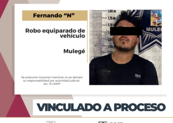 QUEDA VINCULADO A PROCESO POR ROBO EQUIPARADO DE VEHÍCULO EN MULEGÉ  