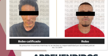 APREHENDE PGJE A DOS PERSONAS BUSCADAS POR ROBO 