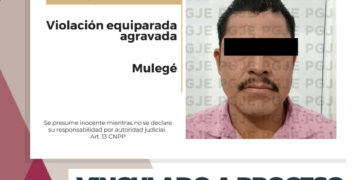 EN PRISIÓN PREVENTIVA IMPUTADO POR VIOLACIÓN EQUIPARADA AGRAVADA