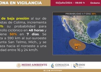 Personal del área de Monitoreo de la Dirección Municipal de Protección Civil informa que para este martes se pronostican lluvias en el municipio de Los Cabos durante el transcurso de la tarde y noche