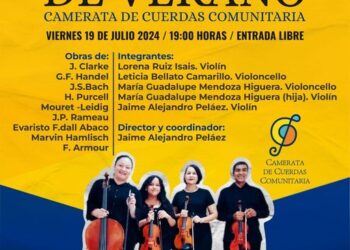 PRESENTARÁN CONCIERTO DE VERANO EN EL CENTRO CULTURAL LA PAZ