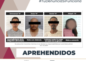 APREHENDE PGJE A 4 PERSONAS POR DIVERSOS DELITOS