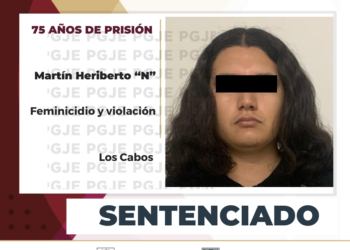 75 AÑOS DE PRISIÓN POR LOS DELITOS DE FEMINICIDIO Y VIOLACIÓN OBTIENE PGJE CONTRA MARTÍN HERIBERTO N QUIEN PRIVÓ DE LA VIDA A LA DOCTORA ALÍ EN LOS CABOS