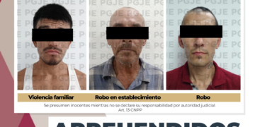SON APREHENDIDAS 3 PERSONAS POR DIVERSOS DELITOS