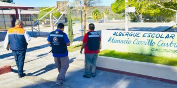 CONTINÚAN TRABAJOS DE SUPERVISIÓN EN REFUGIOS TEMPORALES DE BCS