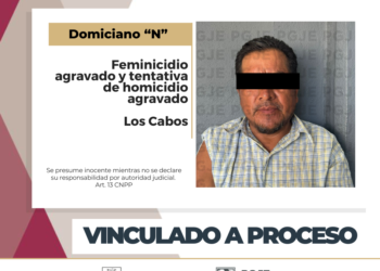 LOGRA PGJE VINCULACIÓN A PROCESO Y PRISIÓN PREVENTIVA PARA DOMICIANO “N” POR FEMINICIDIO AGRAVADO Y TENTATIVA DE HOMICIDIO CALIFICADO