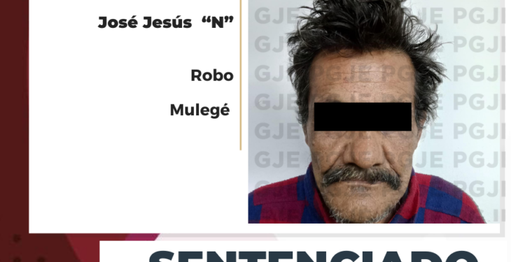 OBTIENE PGJE SENTENCIA DE 5 AÑOS DE PRISIÓN PARA CULPABLE DE ROBO EN SANTA ROSALÍA