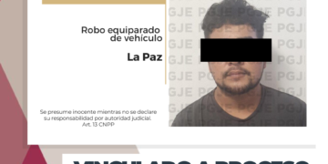 QUEDA EN PRISIÓN PREVENTIVA POR ROBO EQUIPARADO DE VEHÍCULO  