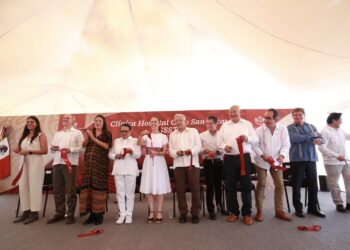 PRESIDENTE AMLO Y GOBERNADOR VMCC INAUGURAN NUEVA CLÍNICA HOSPITAL DEL ISSSTE EN CSL