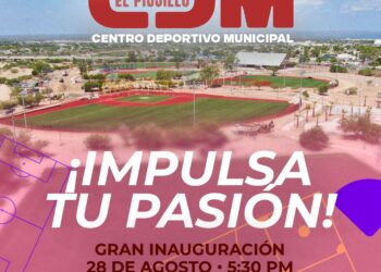 Invita Gobierno Municipal a la inauguración del Centro Deportivo Municipal “El Piojillo”