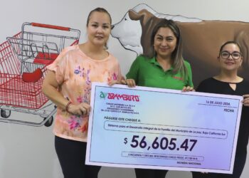 Recibe DIF La Paz redondeo de Supermercados Arámburo