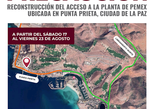 JEC ATENDERÁ ACCESO A TERMINAL DE PEMEX EN LA PAZ