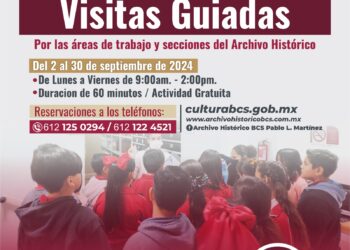 INVITAN A PARTICIPAR EN VISITAS GUIADAS AL ARCHIVO HISTÓRICO “PABLO L. MARTÍNEZ”