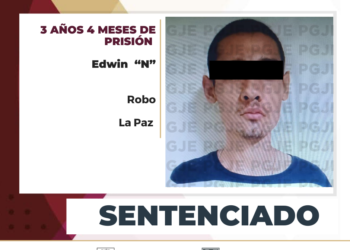 POR ROBO PASARÁ MÁS DE 3 AÑOS EN PRISIÓN