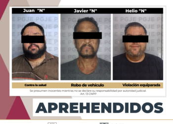 APREHENDE PGJE A IMPUTADOS POR DELITO CONTRA LA SALUD, VIOLACIÓN EQUIPARADA Y ROBO DE VHÍCULO