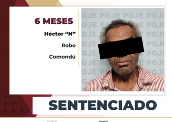RECIBE SUJETO SENTENCIA DE 6 MESES DE PRISIÓN DE PRISIÓN POR ROBO