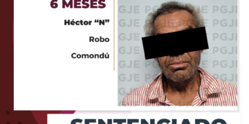 RECIBE SUJETO SENTENCIA DE 6 MESES DE PRISIÓN DE PRISIÓN POR ROBO