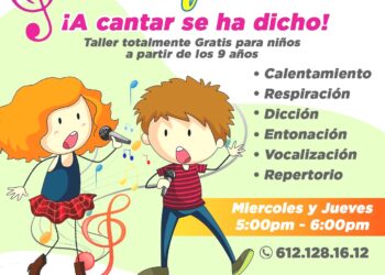 Invitan a Curso de Coro Infantil en el Centro Municipal de las Artes