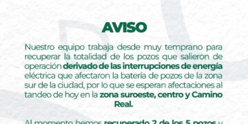 Trabaja OOMSAPAS en reactivación de pozos de agua al sur de la ciudad