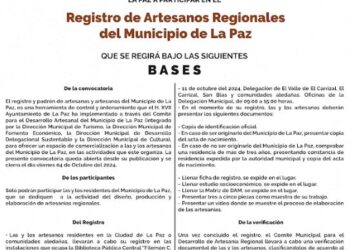 Lanzan convocatoria para el Registro de Artesanos Regionales en el municipio de La Paz